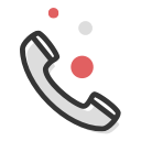 By phone icon