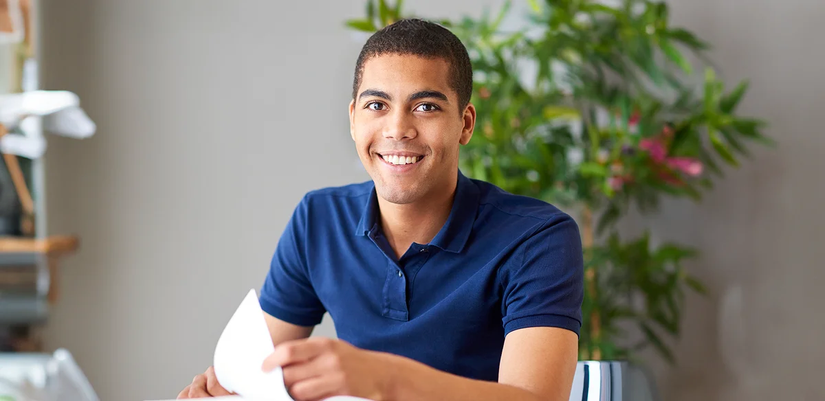 boy smiling