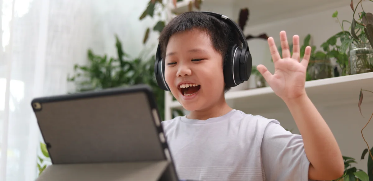 boy celebrating